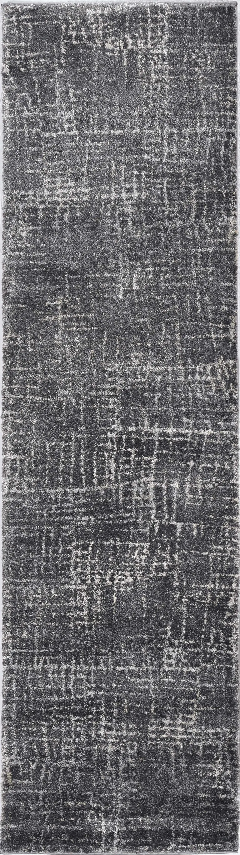 Grey Machine Woven Abstract Scratch Indoor Area Rug Photo 1