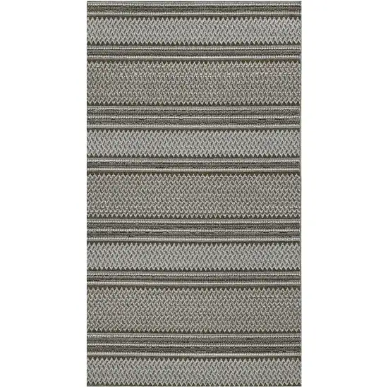 Gray Southwestern Indoor Outdoor Area Rug Photo 2