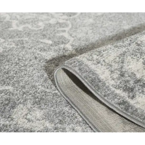 Grey Medallion Indoor Area Rug Photo 4