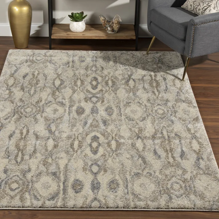 Grey Moroccan Area Rug Photo 5