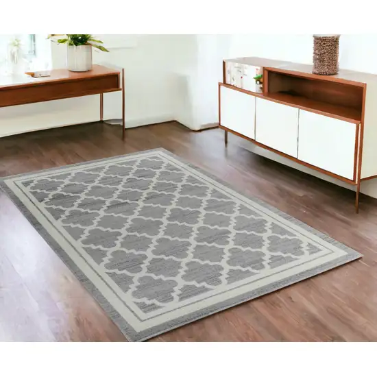 Grey Moroccan Area Rug Photo 1