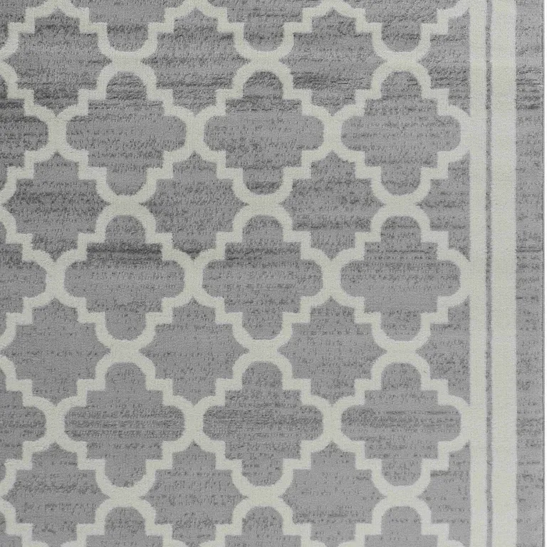 Grey Moroccan Area Rug Photo 3