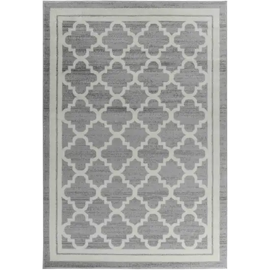 Grey Moroccan Area Rug Photo 6