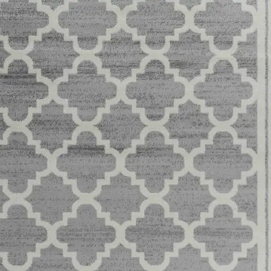 Grey Moroccan Area Rug Photo 3