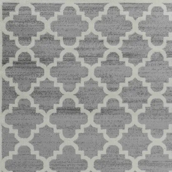 Grey Moroccan Area Rug Photo 3