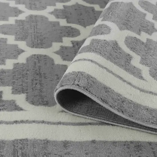 Grey Moroccan Area Rug Photo 8