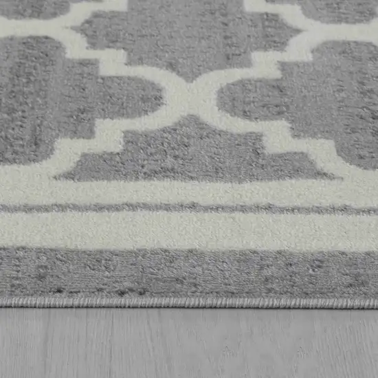 Grey Moroccan Area Rug Photo 9