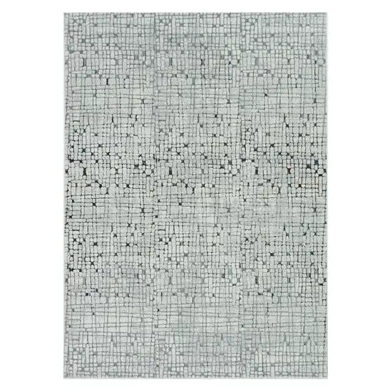 Grey Mosaic Area Rug Photo 2