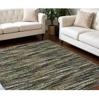 Photo of Grey Or Green Abstract Design Indoor Area Rug