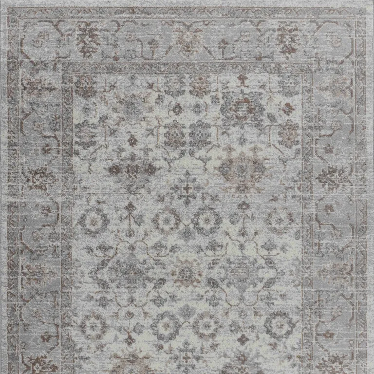 Grey Oriental Area Rug Photo 3