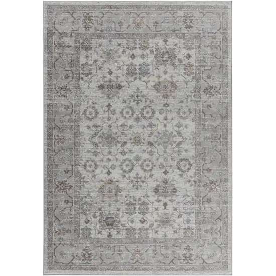 Grey Oriental Area Rug Photo 7