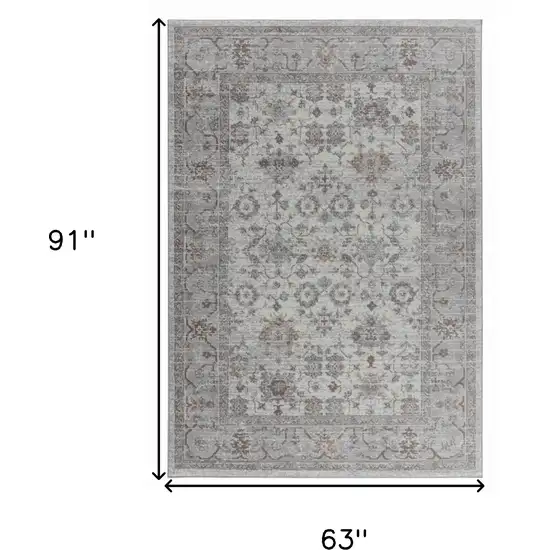 Grey Oriental Area Rug Photo 5