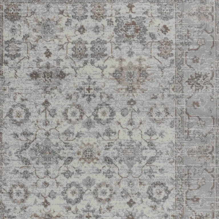 Grey Oriental Area Rug Photo 3