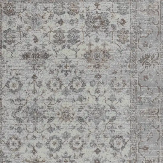 Grey Oriental Area Rug Photo 3