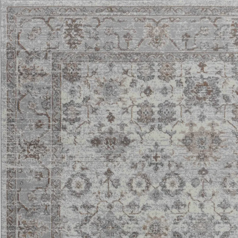 Grey Oriental Area Rug Photo 3