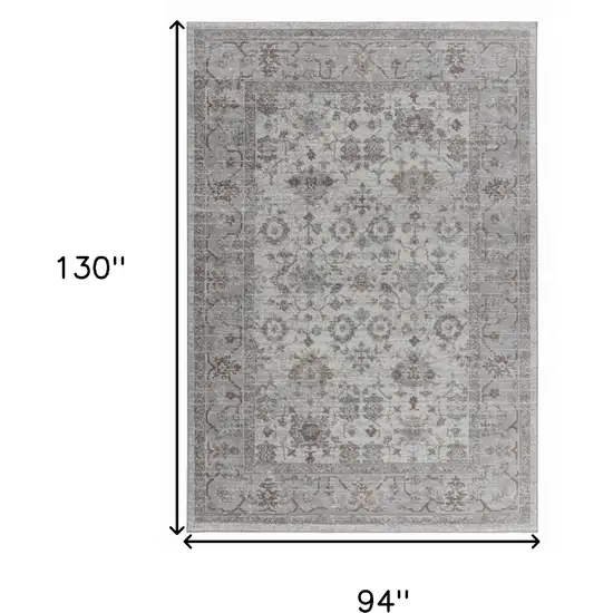 Grey Oriental Area Rug Photo 5