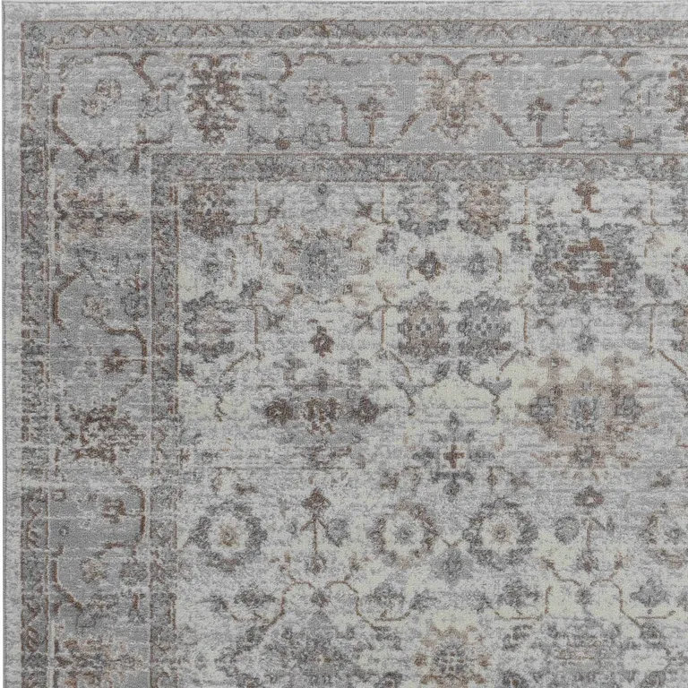 Grey Oriental Area Rug Photo 3