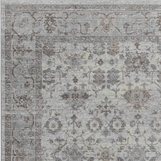 Grey Oriental Area Rug Photo 3