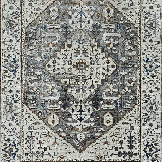 Grey Parisian Area Rug Photo 6