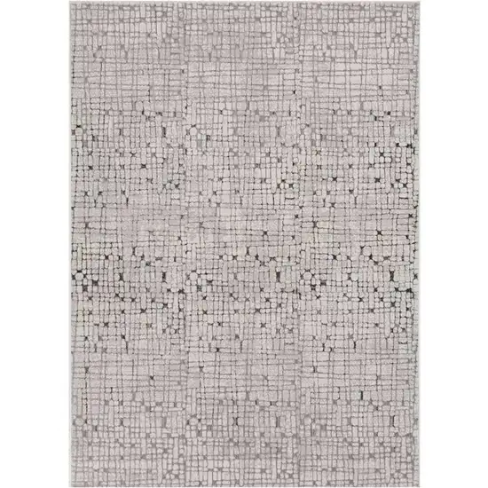 94 X 130 Grey Polyester Rug Photo 2