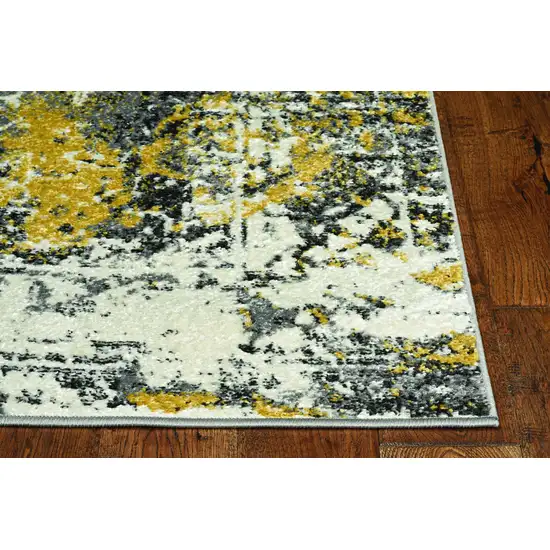 Grey Polypropylene Area Rug Photo 2