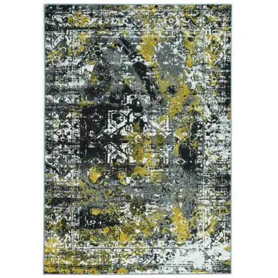 Grey Polypropylene Area Rug Photo 1