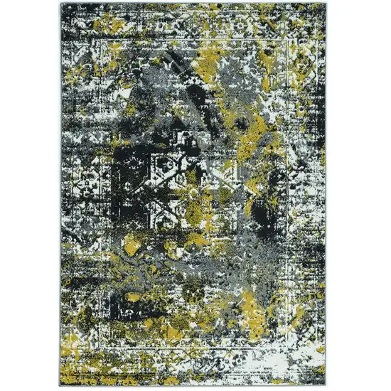 Grey Polypropylene Area Rug Photo 2