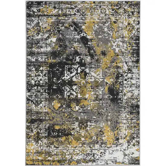 Grey Polypropylene Area Rug Photo 1