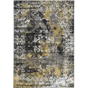 Photo of Grey Polypropylene Area Rug