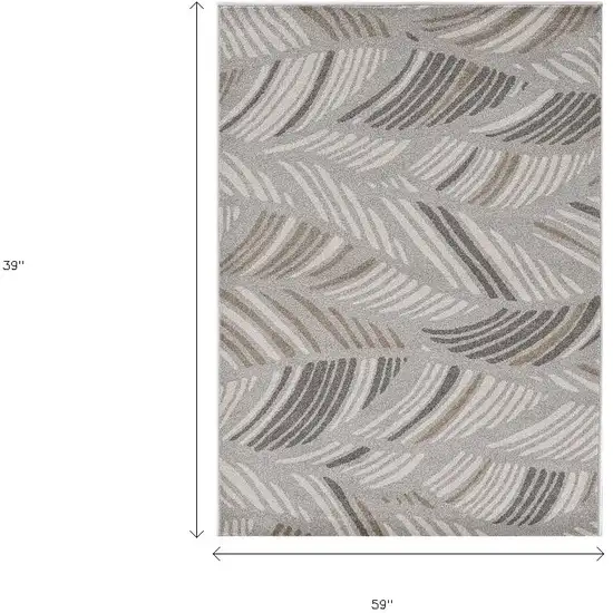 Grey Polypropylene Rug Photo 3