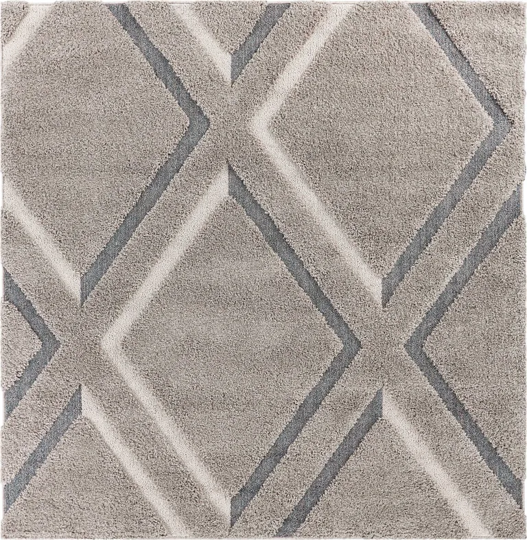 Grey Polypropylene Rug Photo 1