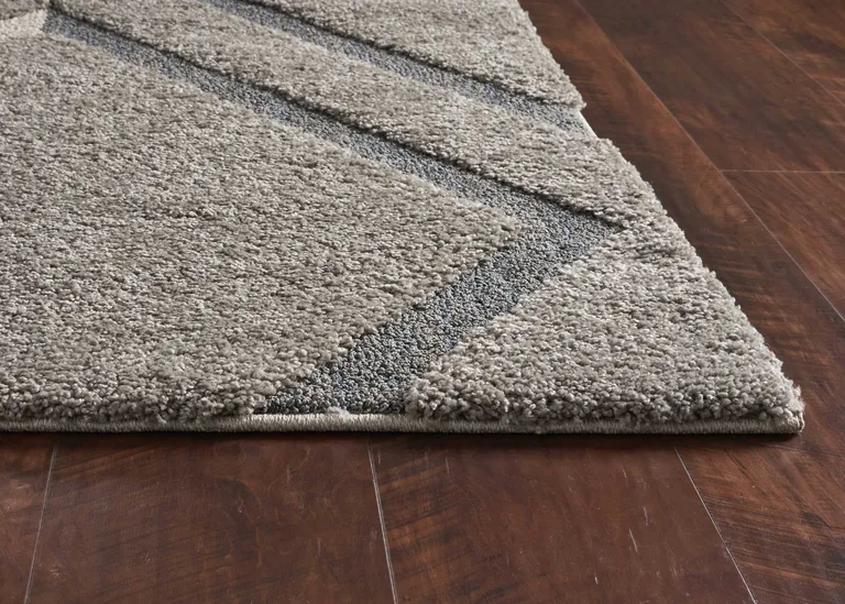 Grey Polypropylene Rug Photo 3