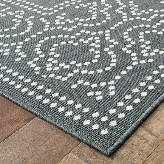 Grey Stain Resistant Indoor Outdoor Area Rug Photo 4