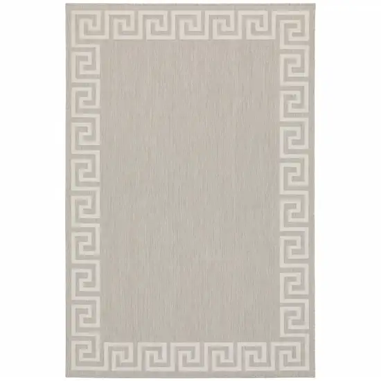 Grey Stain Resistant Indoor Outdoor Area Rug Photo 1