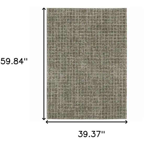 Grey Tan And Beige Geometric Power Loom Stain Resistant Area Rug Photo 10