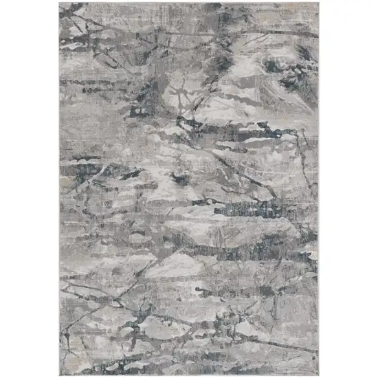 Gray Abstract Area Rug Photo 2