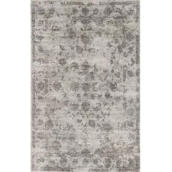 39 X 63 Grey Viscose Rug Photo 2