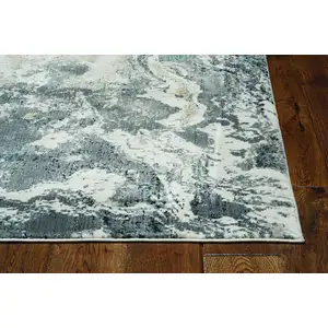 Photo of Grey Viscose Rug