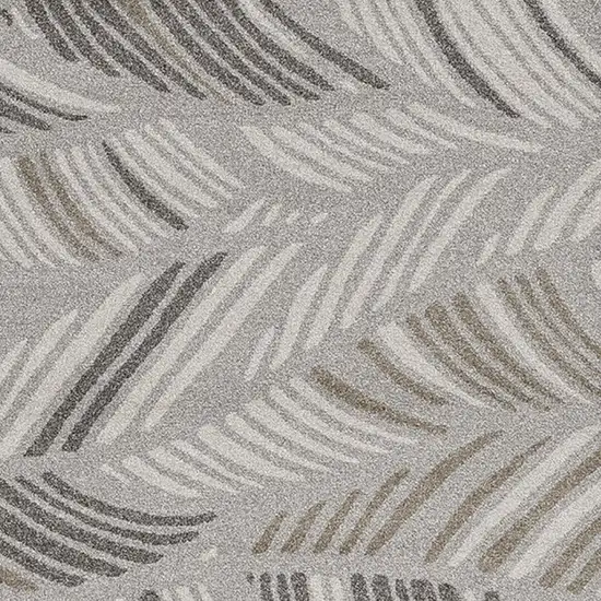 Grey And Beige Waves Accent Rug Photo 4