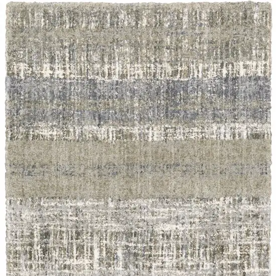 Grey and Ivory Abstract Lines  Area Rug Photo 5