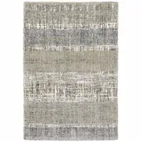 Photo of Grey and Ivory Abstract Lines  Area Rug