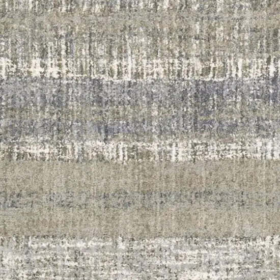 Grey and Ivory Abstract Lines  Area Rug Photo 4