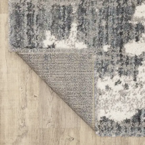 Grey and Ivory Grey Matter  Area Rug Photo 3