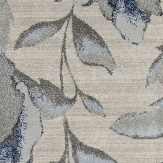 3'X5' Grey Or Blue Amira Polypropylene Area Rug Photo 4