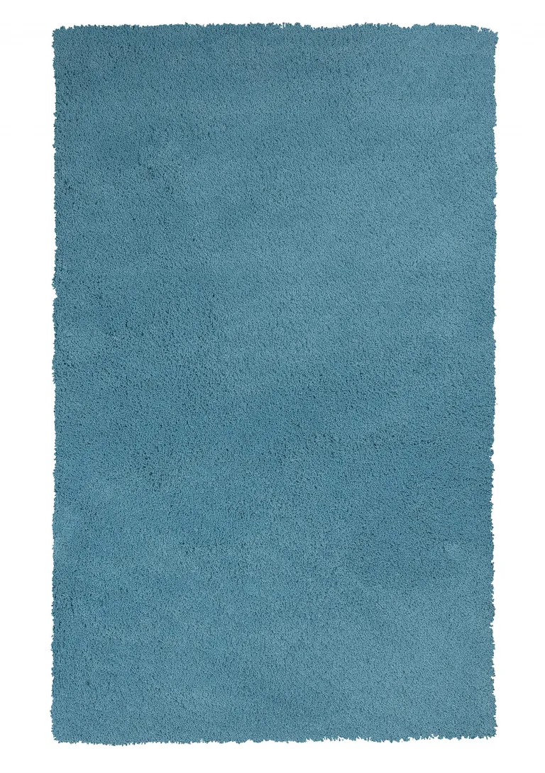 Highlighter Blue Indoor Shag Rug Photo 1