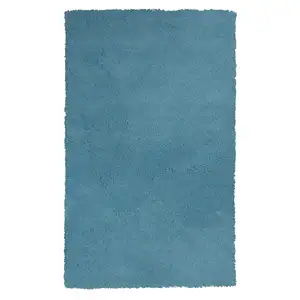 Photo of Highlighter Blue Indoor Shag Rug