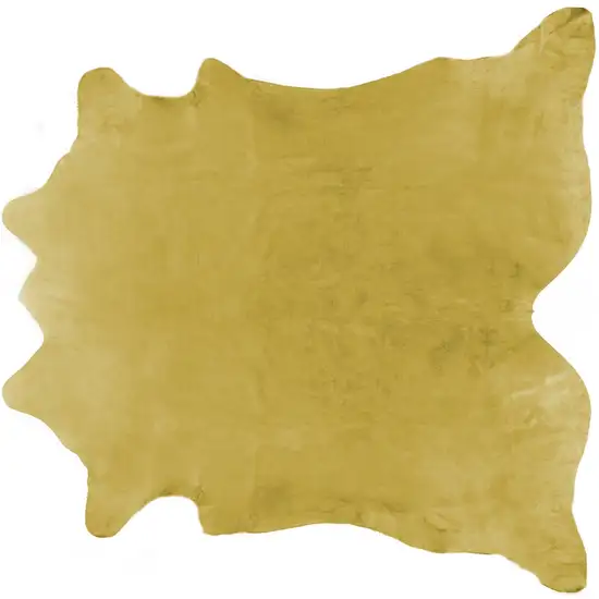 Gold Cowhide Cowhide Area Rug Photo 5