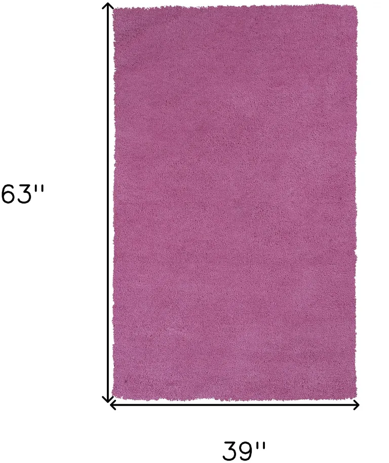 Hot Pink Indoor Shag Rug Photo 1