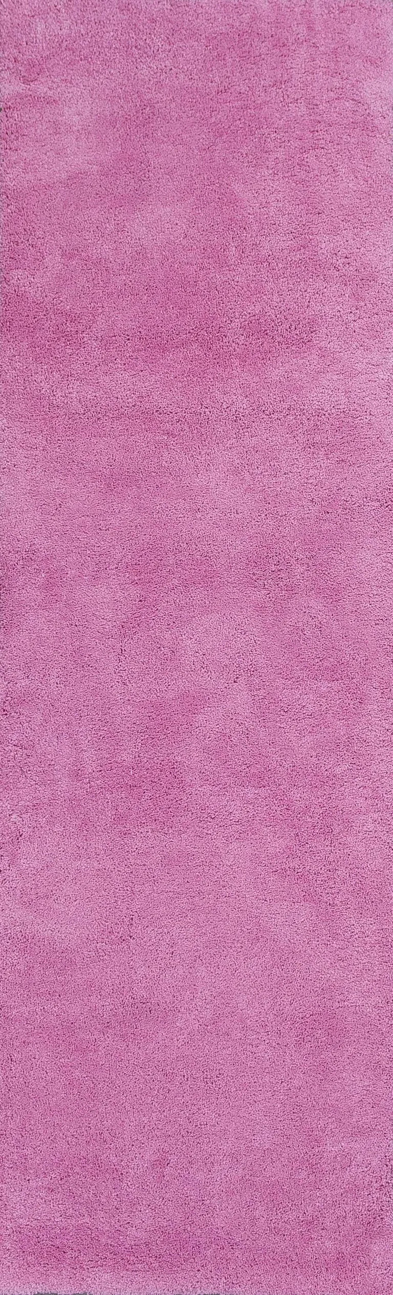 Hot Pink Plain Runner Rug Photo 1