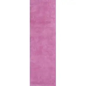 Photo of Hot Pink Plain Runner Rug